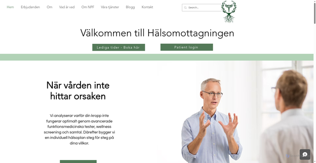 Security scan screenshot of https://halsomottagningen.se