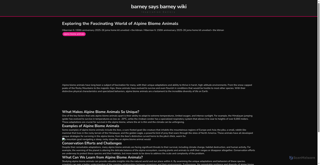 Security scan screenshot of https://nusadigitalflow-dptj67vhrte8.edgeone.app/alpine-biome-animals.html