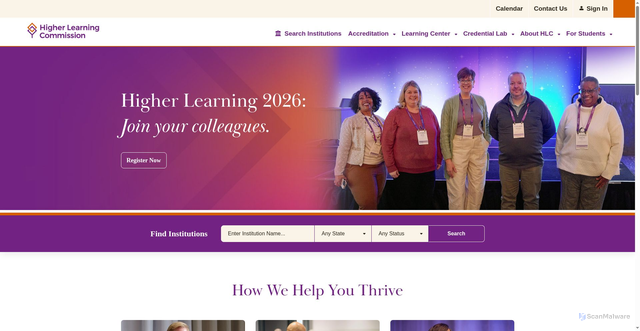 Security scan screenshot of https://hlcommission.org