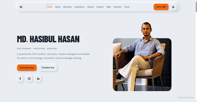 Security scan screenshot of http://mdhasibulhasan.site/