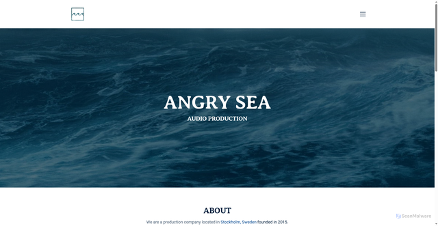 Security scan screenshot of https://angrysea.se