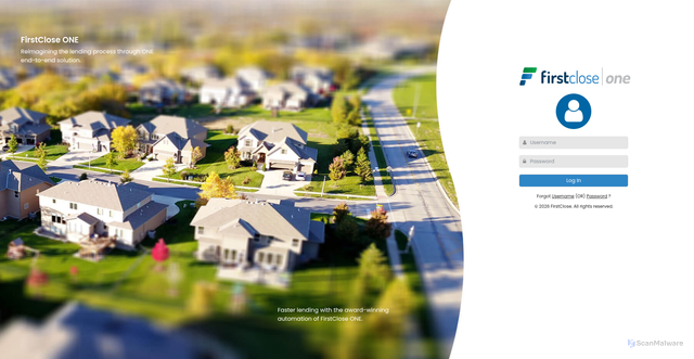 Security scan screenshot of https://one.firstclose.com