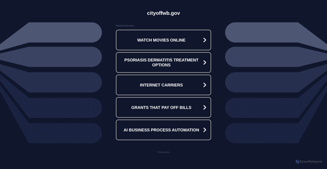 Security scan screenshot of https://www.cityoffwb.gov/