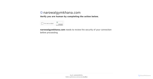Security scan screenshot of https://narowalgymkhana.com