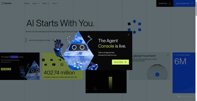 Security scan screenshot of https://teneo.pro