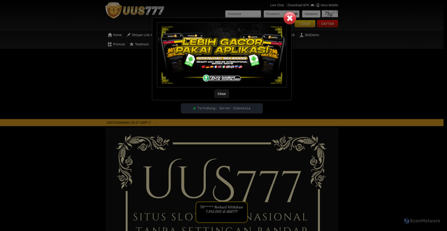 Security scan screenshot of https://xn--p6caiamvb1f4b4dbbgn6a0b9cs8ggz0cmfq3e5a7cyjvj.net/game/lottery