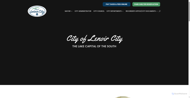 Security scan screenshot of https://www.lenoircitytn.gov/