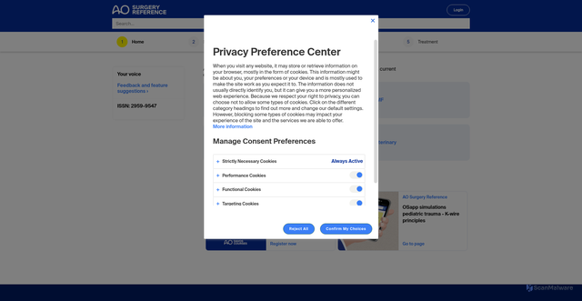 Security scan screenshot of https://media.aofoundation.org