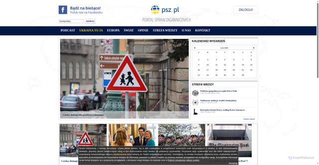 Security scan screenshot of https://psz.pl