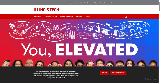 Security scan screenshot of https://www.iit.edu/