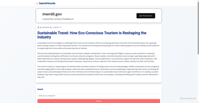 Security scan screenshot of https://mwrdil.gov/
