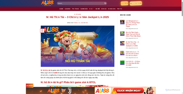 Security scan screenshot of https://au88-binb.com/no-hu-than-tai/