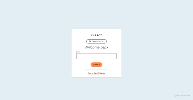 Security scan screenshot of https://admin.get-carrot.com
