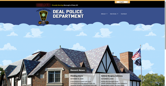 Security scan screenshot of https://dealpolicenj.gov/