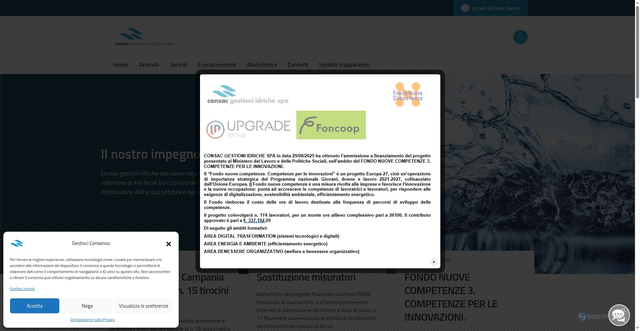 Security scan screenshot of https://www.consac.it/