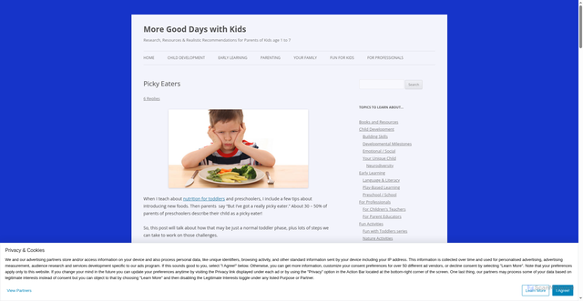 Security scan screenshot of https://gooddayswithkids.com/2019/03/22/picky-eaters/