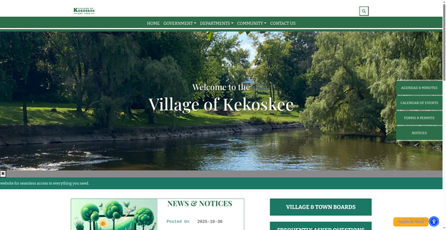 Security scan screenshot of https://kekoskee.gov/