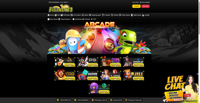 Security scan screenshot of https://lengpisang123.com/desktop/game/arcade/pragmaticplay