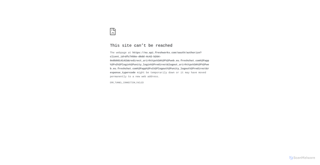 Security scan screenshot of https://prosegur-fsfc-1705998566-94baea2287a40b817060345.freshchat.com