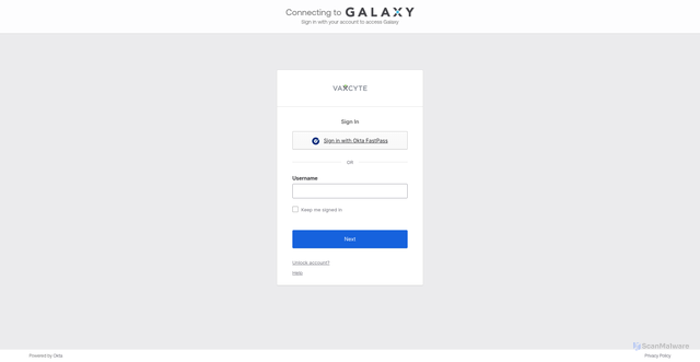 Security scan screenshot of https://galaxy.vaxcyte.com