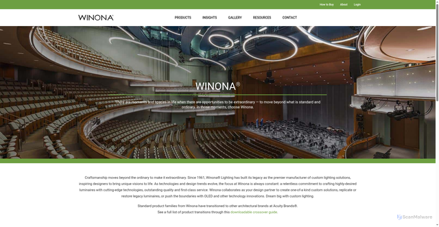 Security scan screenshot of https://winonalighting-cm.acuitybrands.com