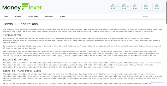 Security scan screenshot of https://click.mf.moneyflexer.com/?qs=b3ad02a4b6c0cb6244cffb70ad0c66aedad631016d860fd607f887de89944a35f294c51f4996ff11a6873fcf400b545a6064dcb9f254ba54