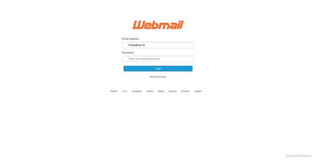 Security scan screenshot of https://sonnelabs.com/network/index.html#threw@ear.se