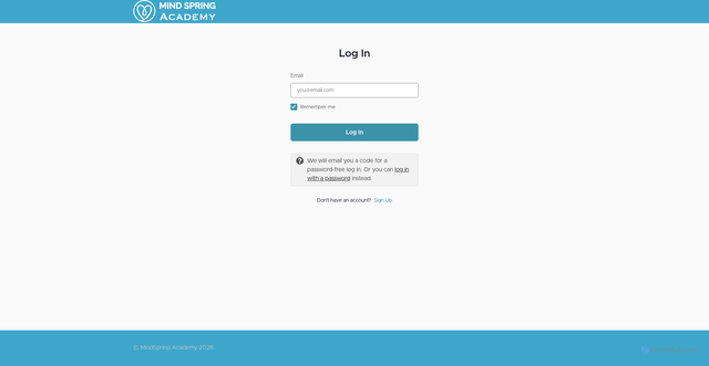 Security scan screenshot of https://online.mindspring-academy.com/sign_in?origin_path=/courses/2096629/lectures/47186033