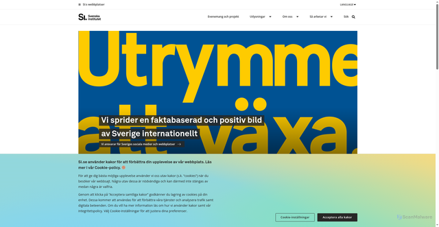 Security scan screenshot of https://si.se/
