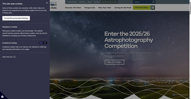 Security scan screenshot of https://www.southdowns.gov.uk/