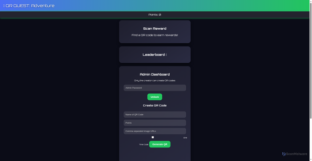 Security scan screenshot of https://qrcode-quest-0ct5qu2r75.edgeone.app/