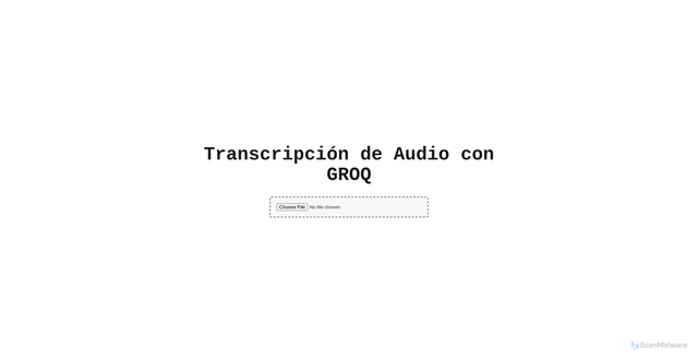 Security scan screenshot of https://whispergroq.pages.dev/