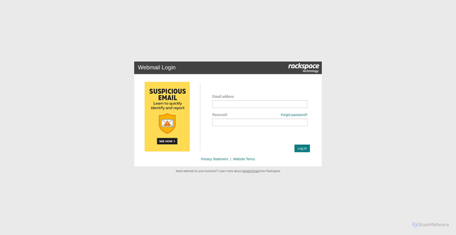 Security scan screenshot of https://apps.rackspace.com/