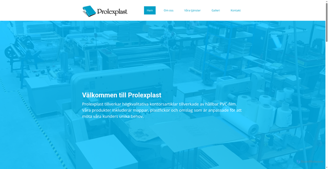 Security scan screenshot of https://prolexplast.se