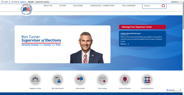 Security scan screenshot of https://www.sarasotavotes.gov/