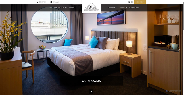 Security scan screenshot of https://www.christchurchcityhotel.co.nz/