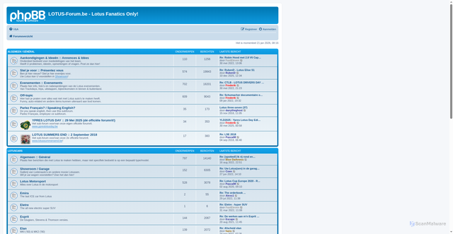 Security scan screenshot of https://lotusforum.be