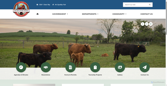 Security scan screenshot of https://sandcreekmn.gov/
