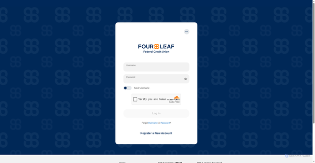 Security scan screenshot of https://myaccounts.fourleaffcu.com