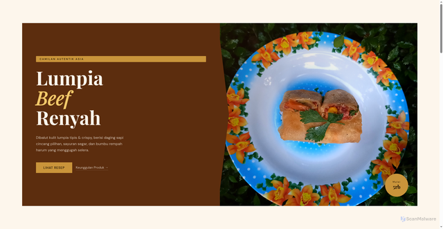 Security scan screenshot of https://reynasintaaulia-jwtkxw5cx6.edgeone.app/lumpia_beef.html