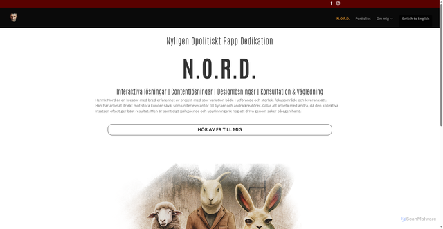 Security scan screenshot of https://henriknord.se