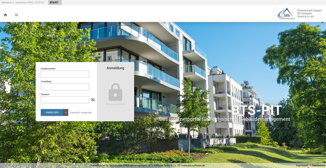 Security scan screenshot of https://btsportal.de