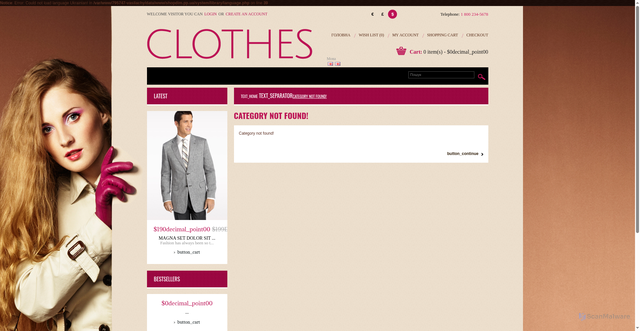 Security scan screenshot of https://shopdim.pp.ua/index.php?route=product/category&language=uk-ua&path=33