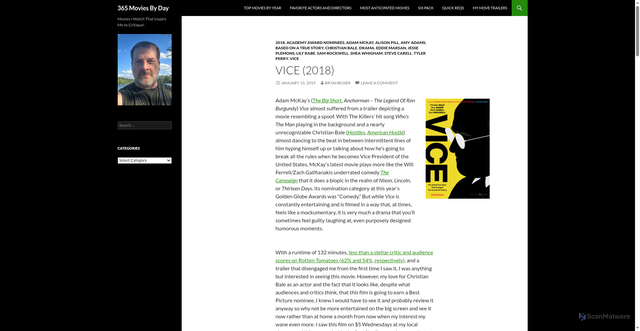 Security scan screenshot of https://365moviesbyday.bryanbuser.com/vice/