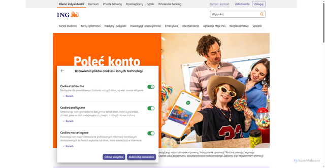 Security scan screenshot of https://mojeing.pl