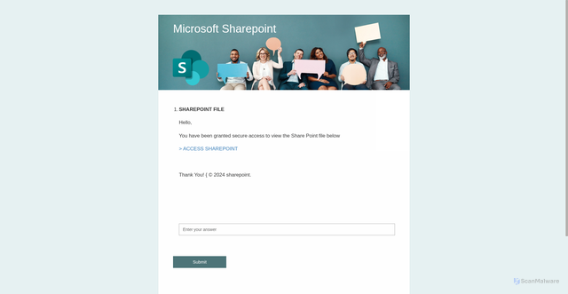 Security scan screenshot of https://rootsystemsbd.com/SharePointFileProposal