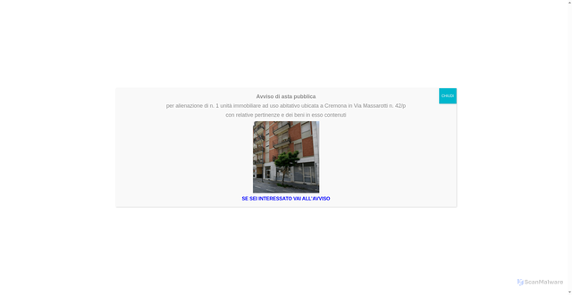 Security scan screenshot of https://cremonasolidale.it/