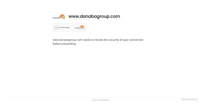 Security scan screenshot of https://danabagroup.com
