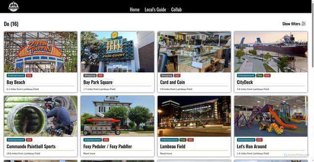 Security scan screenshot of https://thegreenbayguy.com/locals-guide/do