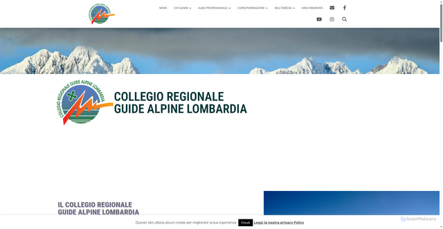 Security scan screenshot of https://guidealpine.lombardia.it/